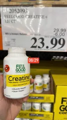 Viên uống Feel Good Creatine+ High Absorption |120 viên| Tối ưu năng lượng tế bào/Phát triển cơ bắp chuyên sâu - Tăng cường chức năng não bộ & nhận thức [S/P xách tay Chuẩn Mỹ]