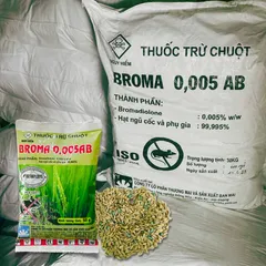 100 Gói Diệt Chuột Sinh Học Broma Trộn sẵn 50g- Kiểm soát chuột trong nhà ngoài đồng ruộng