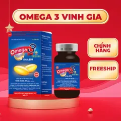 Omega 3 Vinh Gia Giàu DHA Hơn, Giúp Tăng Cường Sức Khỏe Mắt & Trí Não, Đẹp Da Hộp 100 viên