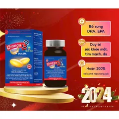 Omega 3 Vinh Gia Giàu DHA Hơn, Giúp Tăng Cường Sức Khỏe Mắt & Trí Não, Đẹp Da Hộp 100 viên