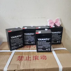 Ắc quy xe điện trẻ em 6V5.5Ah YAMATO Nhật Bản, Nguồn cho cân điện tử, quạt tích điện 6V