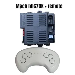 [HH670K] Mạch & Điều khiển từ xa Xe điện trẻ em HH-670K | HH670Y| HH2158K 5A 12V chính hãng HongHui | 5 chân tín hiệu