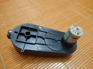 Hộp số động cơ cổ lái Trái - Phải xe ô tô điện trẻ em 12V | Gắn trục vô lăng