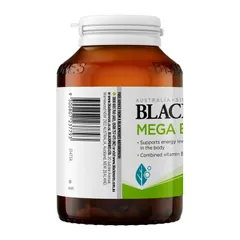 Blackmores Mega B Complex - Phòng ngừa thiếu máu do thiếu vitamin nhóm B hỗ trợ hệ thần kinh khỏe mạnh chính hãng Úc