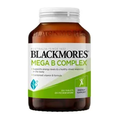 Blackmores Mega B Complex - Phòng ngừa thiếu máu do thiếu vitamin nhóm B hỗ trợ hệ thần kinh khỏe mạnh chính hãng Úc