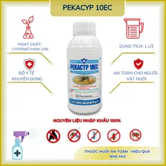 Thuốc diệt muỗi, côn trùng Pekacyp 10EC 1 lít - diệt côn trùng (chính hãng)