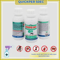Thuốc muỗi Quickper 50ec dung tích 100ml 2 thành phần- hạ gục nhanh, tồn lưu lâu, có thêm 2% trợ lực