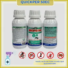 Thuốc muỗi Quickper 50ec dung tích 100ml 2 thành phần- hạ gục nhanh, tồn lưu lâu, có thêm 2% trợ lực