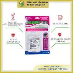 [Combo 10 vỉ] Aldet 12.5SC không mùi gồm 2 thành phần, xử lý cuốn chiếu, muỗi, kiến, gián,.. vỉ 5ml