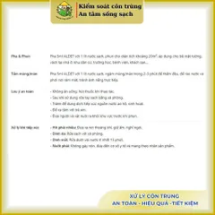 [Combo 10 vỉ] Aldet 12.5SC không mùi gồm 2 thành phần, xử lý cuốn chiếu, muỗi, kiến, gián,.. vỉ 5ml