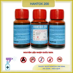 Hantox-200 kiểm soát muỗi, ruồi, nhặng,... xử lý rận, ve, bọ chét- dung tích 50ml(chính hãng) 864726