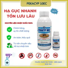 Thuốc diệt muỗi, côn trùng Pekacyp 10EC (Chai 100 ml) sử dụng, diệt muỗi trong y tế