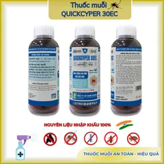 Quickcyper 30ec – Kiểm soát muỗi, côn trùng hiệu quả, hàm lượng cao, sạch ruồi - chai 1 lít