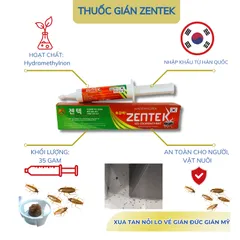 Thuốc diệt gián sinh học Zentek 35g, diệt gián đức,gián nhà nhập khẩu hàn quốc,diệt gián bé chung cư
