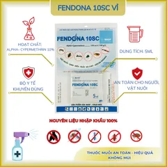 Fendona 10SC - Thuốc diệt côn trùng ruồi muỗi kiến gián.... vỉ nhỏ 5ml