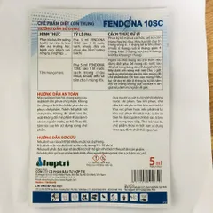 Fendona 10SC - Thuốc diệt côn trùng ruồi muỗi kiến gián.... vỉ nhỏ 5ml