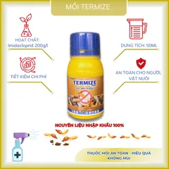 [Combo 5,10 lọ] Termize 200sc 50ml không mùi hỗ trợ kiểm soát mối, mọt đơn giản, xử lý cả mối chúa