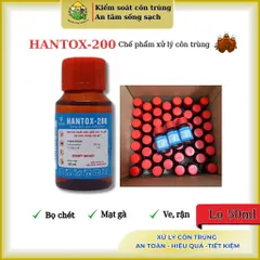 [Combo 50 lọ] Hantox-200 lọ 50ml – Xử lý bọ chét, mòng gà, mạt gà, ve rận chó mèo & gia cầm