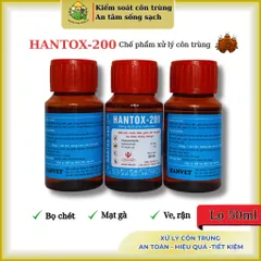 [Combo 50 lọ] Hantox-200 lọ 50ml – Xử lý bọ chét, mòng gà, mạt gà, ve rận chó mèo & gia cầm