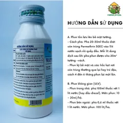 Thuốc diệt muỗi Permethrin 50ec 100ml, thuốc diệt côn trùng permethrin 50ec, thuốc diệt côn trùng dùng trong nông nghệp