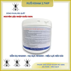 Ruồi Kixam 2.7wp, thuốc ruồi, bả ruồi, nhặng phụ gia dẫn dụ hạ gục nhanh- Hũ 400g(chính hãng)