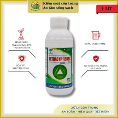 Tetracyp 150ec chai 1 lít – chế phẩm kiểm soát muỗi & côn trùng nhờn với 2 thành phần cao