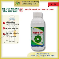 Tetracyp 150ec chai 1 lít – chế phẩm kiểm soát muỗi & côn trùng nhờn với 2 thành phần cao