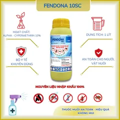 Thuốc muỗi Fendona 10SC 1 lít, diệt côn trùng, đuổi gián, diệt ruồi kiến, bọ chét (chính hãng)