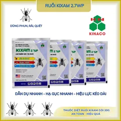 Thuốc ruồi Kixam 2.7 WP gói 20g trị ruồi cống, ruồi đen, nhặng,...dẫn dụ và hạ gục nhanh(chính hãng)