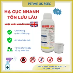 PermeUK 50Ec thuốc muỗi, côn trùng- nhập khẩu nguyên chai từ Anh Quốc- dung tích 1 lít(chính hãng)