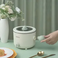 Nồi Lẩu Điện Mini Đa Năng 1.8L - Ca Nấu Mì Ozhu/Yueslila, 600W, Tặng Kèm Giá Hấp Tiện Lợi 864951