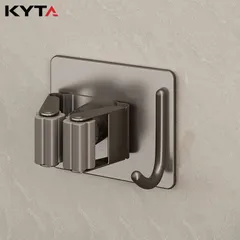 Móc Treo Chổi, Cây Lau Nhà Kyta - Kèm Keo Dán Cực Chắc, Tiện Lợi 865122