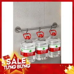 Giá để dép, treo khăn dán tường vắt khăn đơn đa năng chất liệu nhôm không gỉ 865147