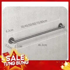 Giá để dép, treo khăn dán tường vắt khăn đơn đa năng chất liệu nhôm không gỉ 865147