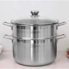 Bộ Nồi Xửng Hấp Inox 430 Cao Cấp Fivestar HT COOK - Nắp Kính, 28cm, Dùng Được Mọi Loại Bếp 865247