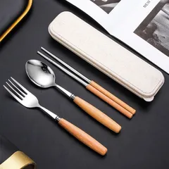 Bộ Thìa Dĩa Inox Cao Cấp - Thiết Kế Sang Trọng - Dùng Cho Gia Đình tặng kèm hộp 865275