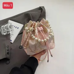 Túi Xô Thêu THUYCHAN Phong Cách Trung Hoa - Dây Rút Điều Chỉnh, Thời Trang 865398