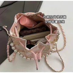 Túi Xô Thêu THUYCHAN Phong Cách Trung Hoa - Dây Rút Điều Chỉnh, Thời Trang 865398