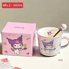 cốc sứ sanrio 340ml kèm thìa – xinh xắn, tiện dụng 865516
