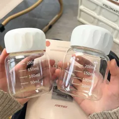 set 3 chai thủy tinh chia vạch pastel 300ml