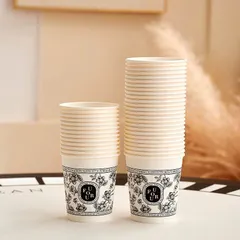 40 Cốc Giấy Chịu Nhiệt UFORU - Dùng 1 Lần Tiện Lợi Cho Đồ Uống Nóng 865671