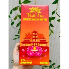 Hộp 20 khăn ướt hương trầm ngũ vị bao sái ban thờ Phát Lộc LAU DỌN BÀN THỜ
