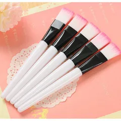 Combo 5 Cọ đắp mặt nạ silion mềm mại cán nhựa hồng