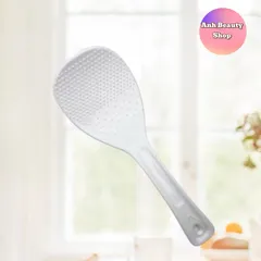 Combo 02 Muôi xới cơm sần chống dính nhựa cao cấp chịu nhiệt tốt, muôi cơm canh nhựa