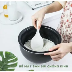 Combo 02 Muôi xới cơm sần chống dính nhựa cao cấp chịu nhiệt tốt, muôi cơm canh nhựa