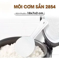Combo 02 Muôi xới cơm sần chống dính nhựa cao cấp chịu nhiệt tốt, muôi cơm canh nhựa