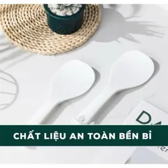 Combo 02 Muôi xới cơm sần chống dính nhựa cao cấp chịu nhiệt tốt, muôi cơm canh nhựa