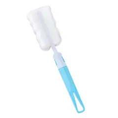 03 Dụng cụ cọ rửa bình sữa cho bé, cọ cốc đa năng tiện dụng bằng mút nhiều màu (giao ngẫu nhiên)