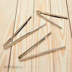 COMBO 03 Kẹp Inox Gắp Thức Ăn Nhà Bếp, Nhà Hàng V3, Dụng Cụ Gắp Đá, Cây Gắp Đồ Nóng(13cm)
