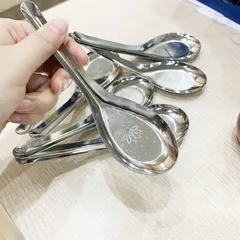 Combo 3 Thìa ăn phở, ăn súp, thìa ăn cơm inox tiện dụng